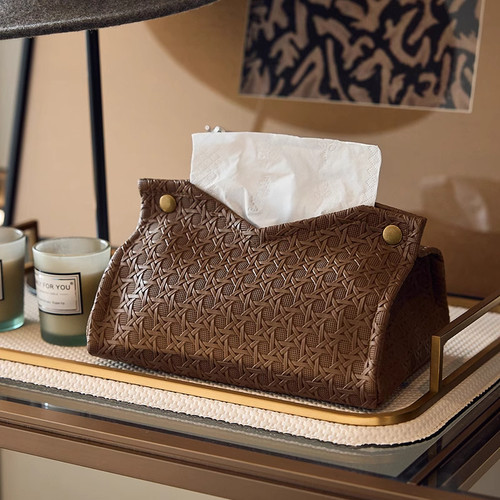 2025高档卫生间抽纸盒餐巾纸盒中古风家居纸巾套客厅桌面收纳摆件