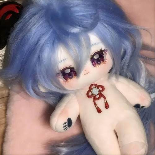 正版原神甘雨棉花娃娃20cm灵昭娃娃辣妹古风可爱毛绒玩偶送女生礼