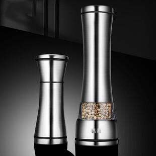 动胡研磨器家钢用手不锈磨海盐花现椒调料瓶黑胡椒椒粉研磨瓶