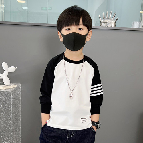 男童长袖2026新款长袖T恤打底衫