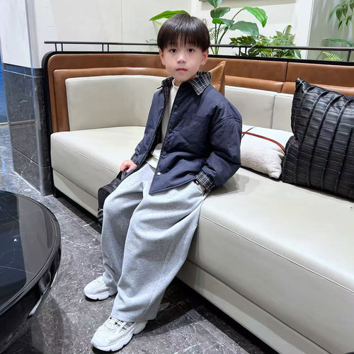 儿童冬季双面穿保暖棉衣
