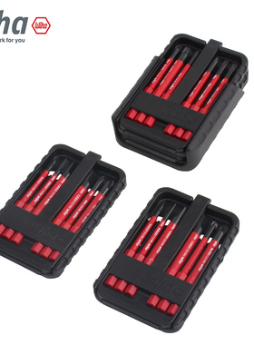 德国wiha威汉绝缘批头套装进口多功能细杆十字一字VDE电工专用