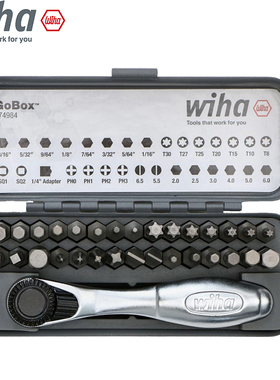 德国wiha威汉32件迷你棘轮扳手批头套装进口多功能螺丝刀GOBOX