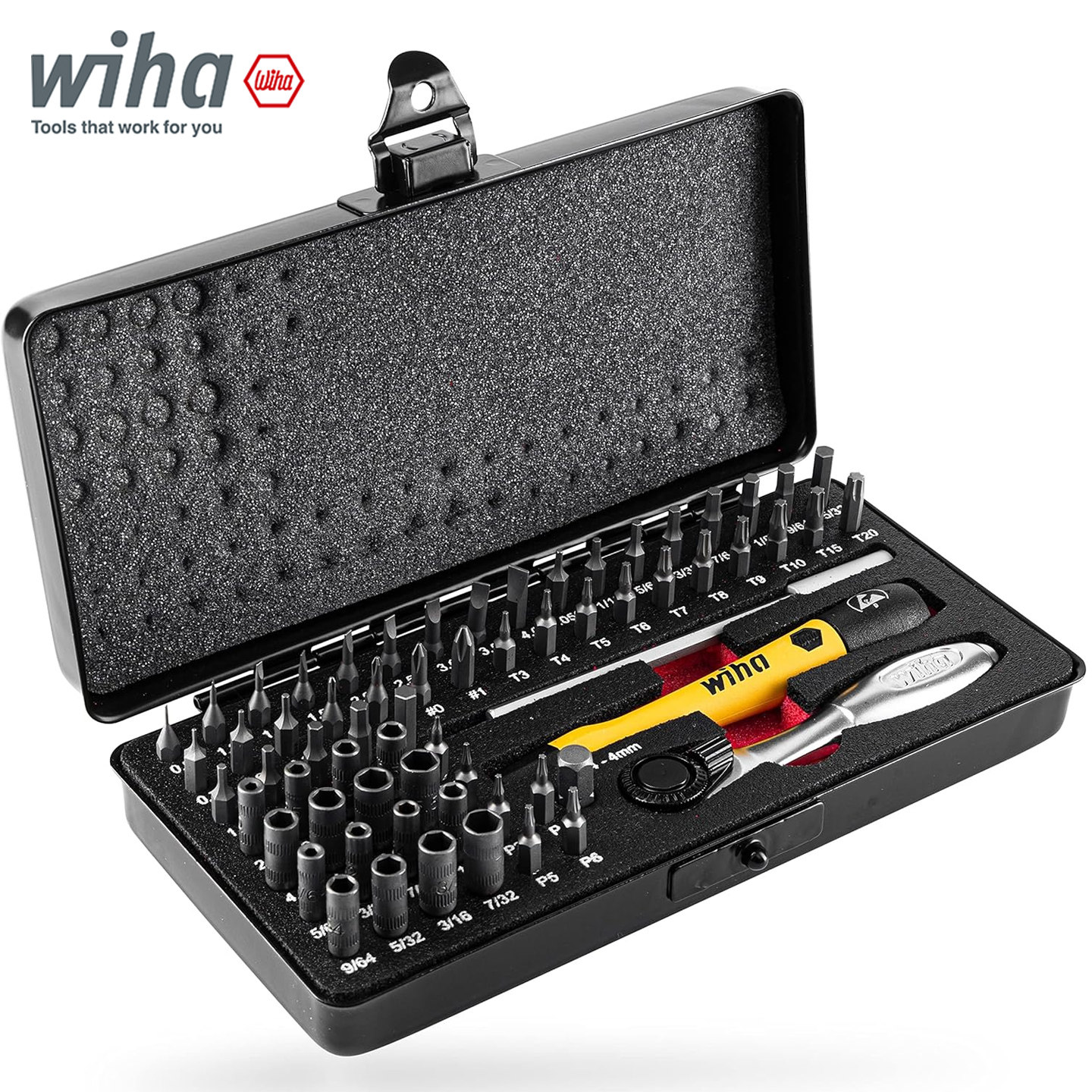 德国wiha威汉精密螺丝刀套装进口多功能家用拆手机电脑防静电65件
