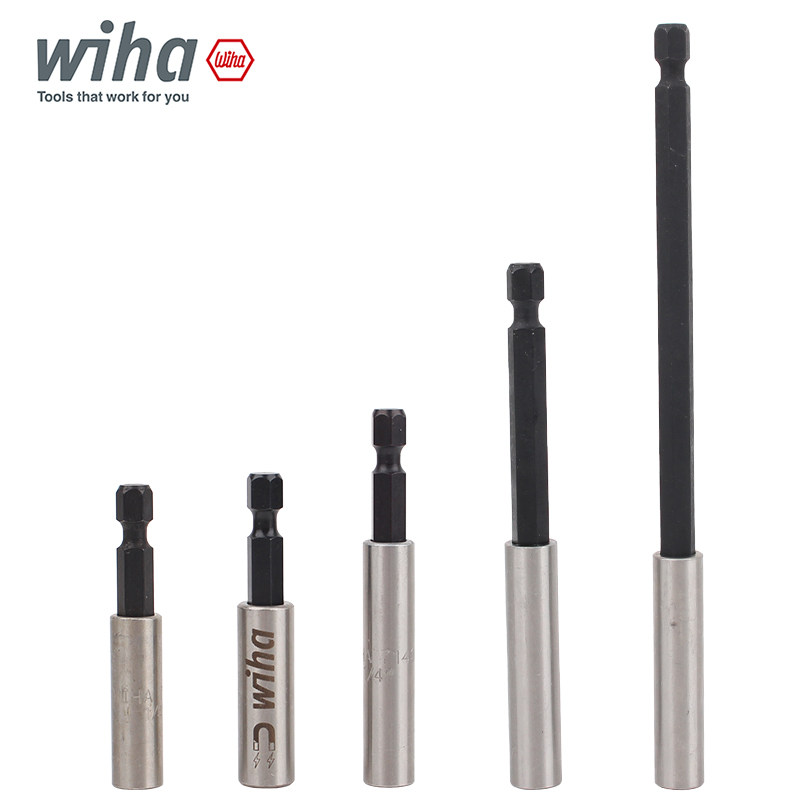 德国wiha威汉批头接杆7143磁性加长杆电动六角柄延长杆100/200MM