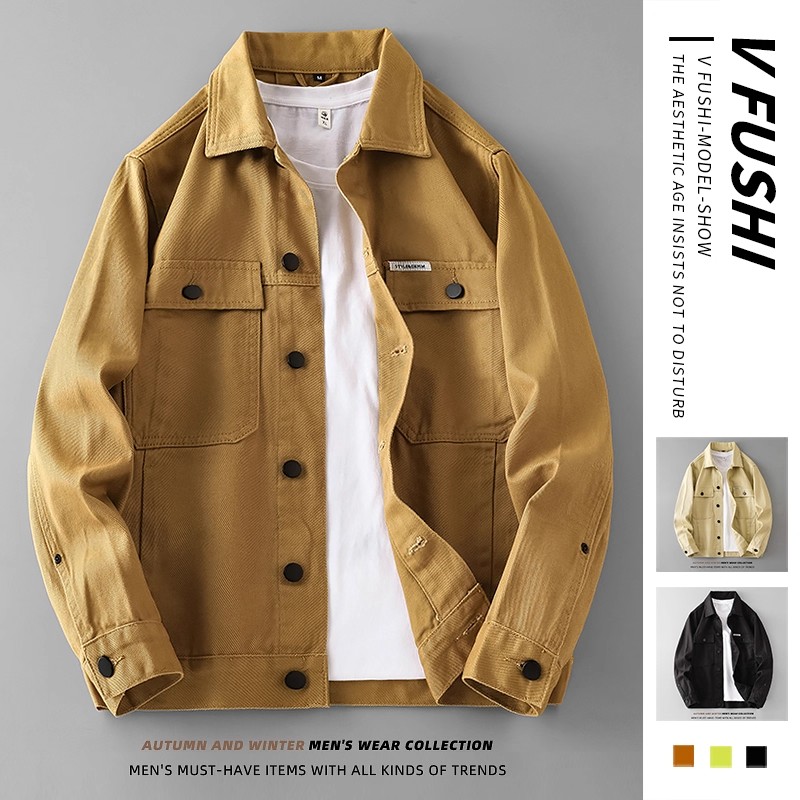 美式牛仔衣男士休闲外套