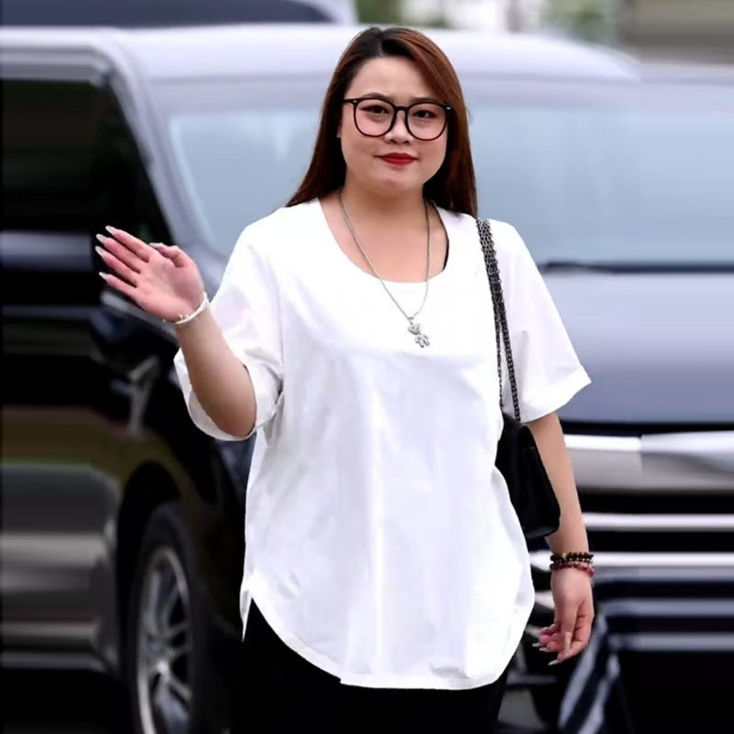 300斤胖MM大码女装300斤胖女孩衣服正肩短袖T恤遮肚韩版显瘦上衣