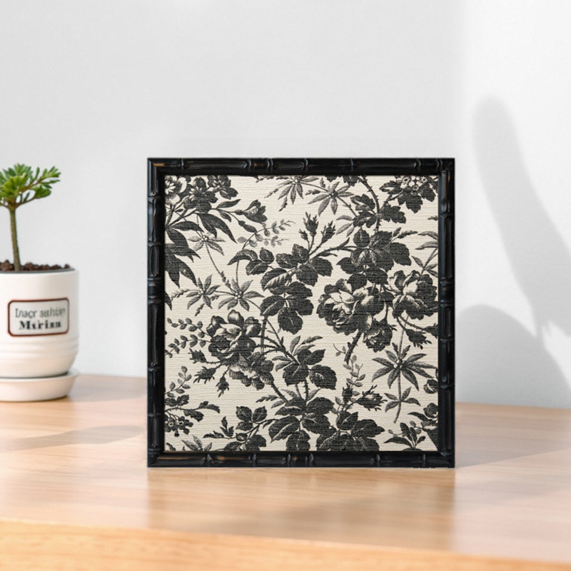 中式复古风竹节相框空框新古典