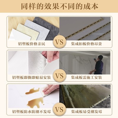 仿瓷砖贴纸自粘pvc翻新遮丑墙面背景墙贴防水仿大理石墙板铝塑板