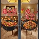 砂锅黄焖鸡米饭玻璃门贴纸自粘快餐小吃店玻璃橱窗装 饰画海报贴纸