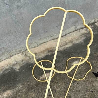 扇子蚕丝扇diy异形扇框古风长柄空白扇骨骨架团扇材料包配件扇架