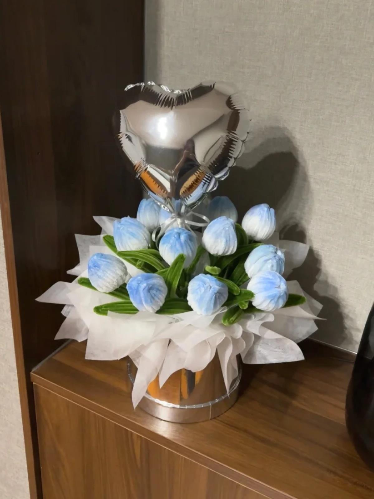 渐变色扭扭棒扭扭棒手工diy抱抱桶花束材料包福桶新年材料包成品