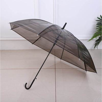 透明雨伞女晴雨两用结实耐用手动结实抗风高颜值小众长把直杆女生