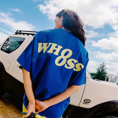 WHOOSIS（不知其名）基础logo印花多色短袖T恤夏季简约清新男女潮