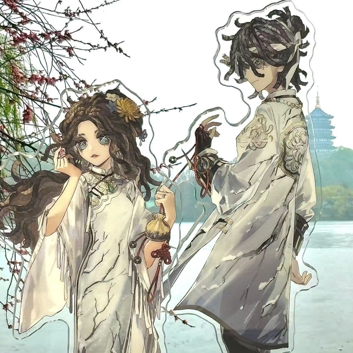 第五人格西湖联动周边心理学家病患立牌二次元周边摆件心患亚克力