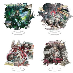 新款明日方舟破格视界系列时装周边自制娜仁图亚渡桥夜烟潮玩立牌