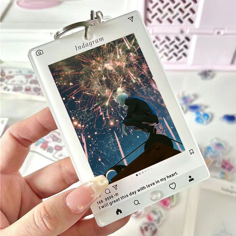 咒术回战周边五条悟高颜值INS小卡展示动漫立牌相框摇摇乐画框套