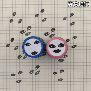 嘎图表情包印章定制ladygaga搞笑恶搞圆形光敏印章恭喜嘎嘎印章