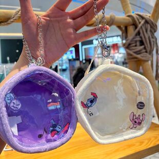 三福同款Stitch史迪奇系列娃包毛绒小包时尚创意潮流痛包咕噜娃包