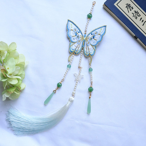 古风配饰蝴蝶流苏禁步国风汉服百搭汉元素腰饰马面裙刺绣挂件压襟