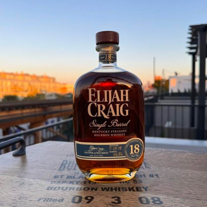 爱利加原瓶进口美国肯塔基爱汶山酒厂洋酒18年单桶波本威士忌