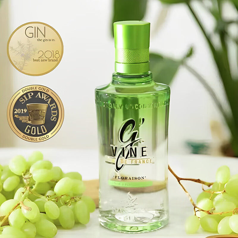 纪凡(gvine)法国金酒杜松子酒洋酒调酒基酒 纪凡干金酒
