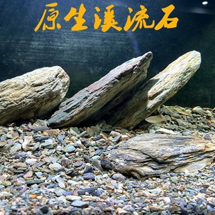 速发头生溪流石原缸底砂造景砂石水族箱底部石鱼水草装饰沙子