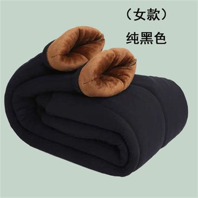 速发外加高腰老人棉裤冬加绒加厚三层驼码保暖裤穿肥大绒宽松直筒