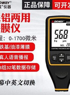 速发SW60A/600A涂层测厚仪度汽车面漆厚度检测仪镀锌层厚