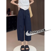 145小个子香蕉裤 欧货速干工装 xxs 薄款 九分直筒阔腿裤 休闲裤 女夏季