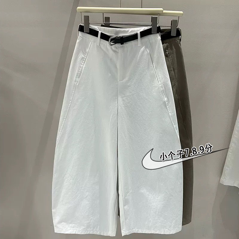 小矮个子145七分弯刀阔腿裤女秋季高腰宽松休闲九分老爹奶奶裤xxs,女装/女士精品,休闲裤,淘宝优惠券,粉丝福利购,淘宝优惠卷