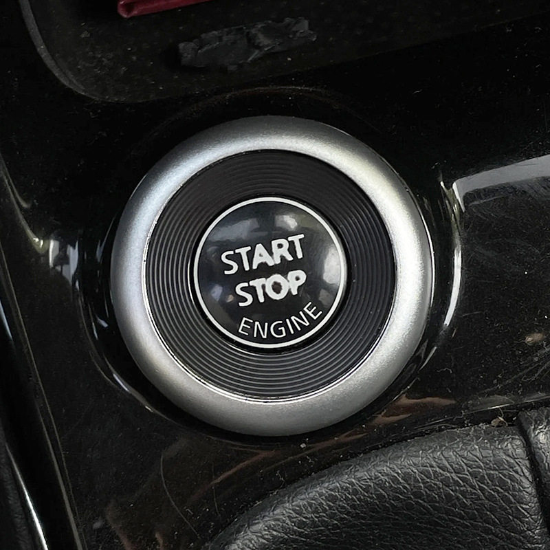 适用于日产Pulsar一键启动装饰圈防护贴内饰改装点火开关金属框