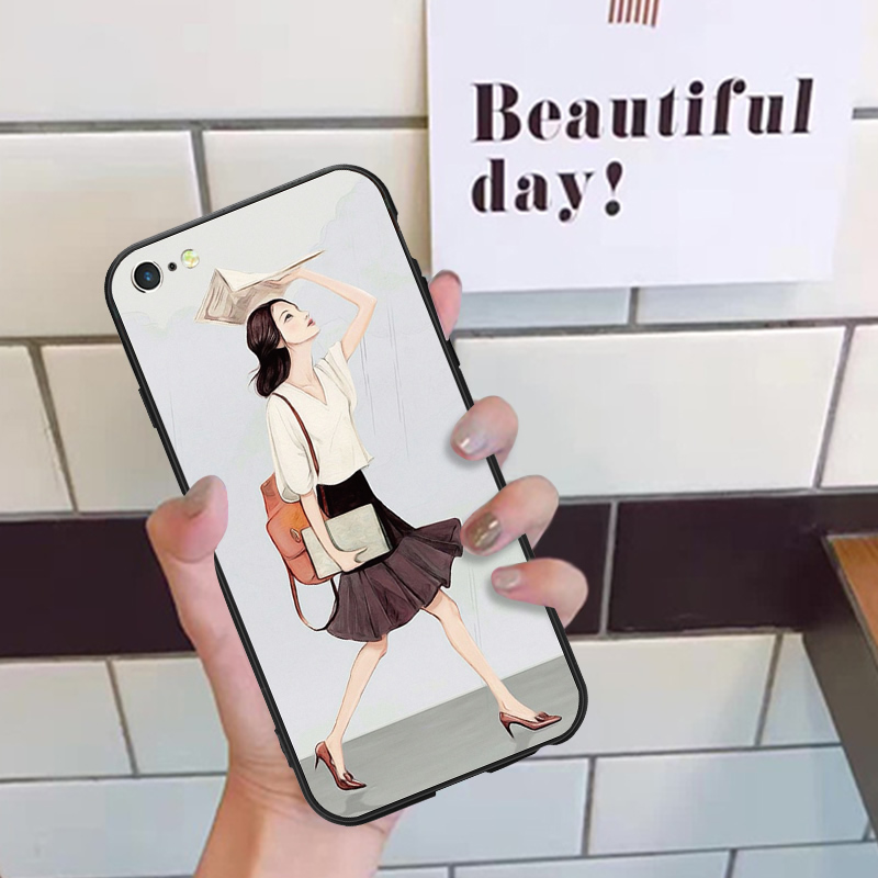 網紅蘋果7p套iphone7手機殼8plus女款新6硬全包邊潮雨中情侶情侶ins抖音同款防摔外殼清新夏日大氣可愛薄在類目 3C數碼配件, 手機配件, 手機保護套/殼中 - 來自Buy2taobao.com提供專業的淘寶代購服務