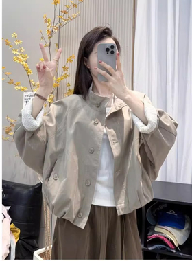高级小众不撞款外套女2026新款女装韩系休闲风百搭小个子工装夹克