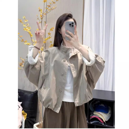高级小众不撞款外套女2026新款女装韩系休闲风百搭小个子工装夹克