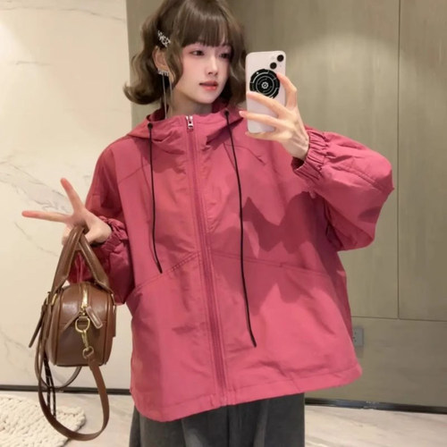 冲锋衣女薄款连帽外套2026春