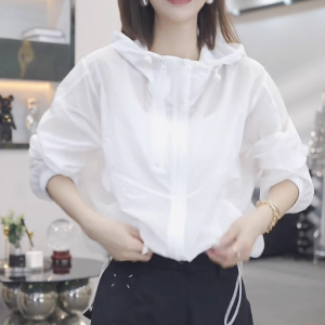 凉感防晒衣女款2026夏季新款女装户外透气轻薄款双拉链防晒服外套