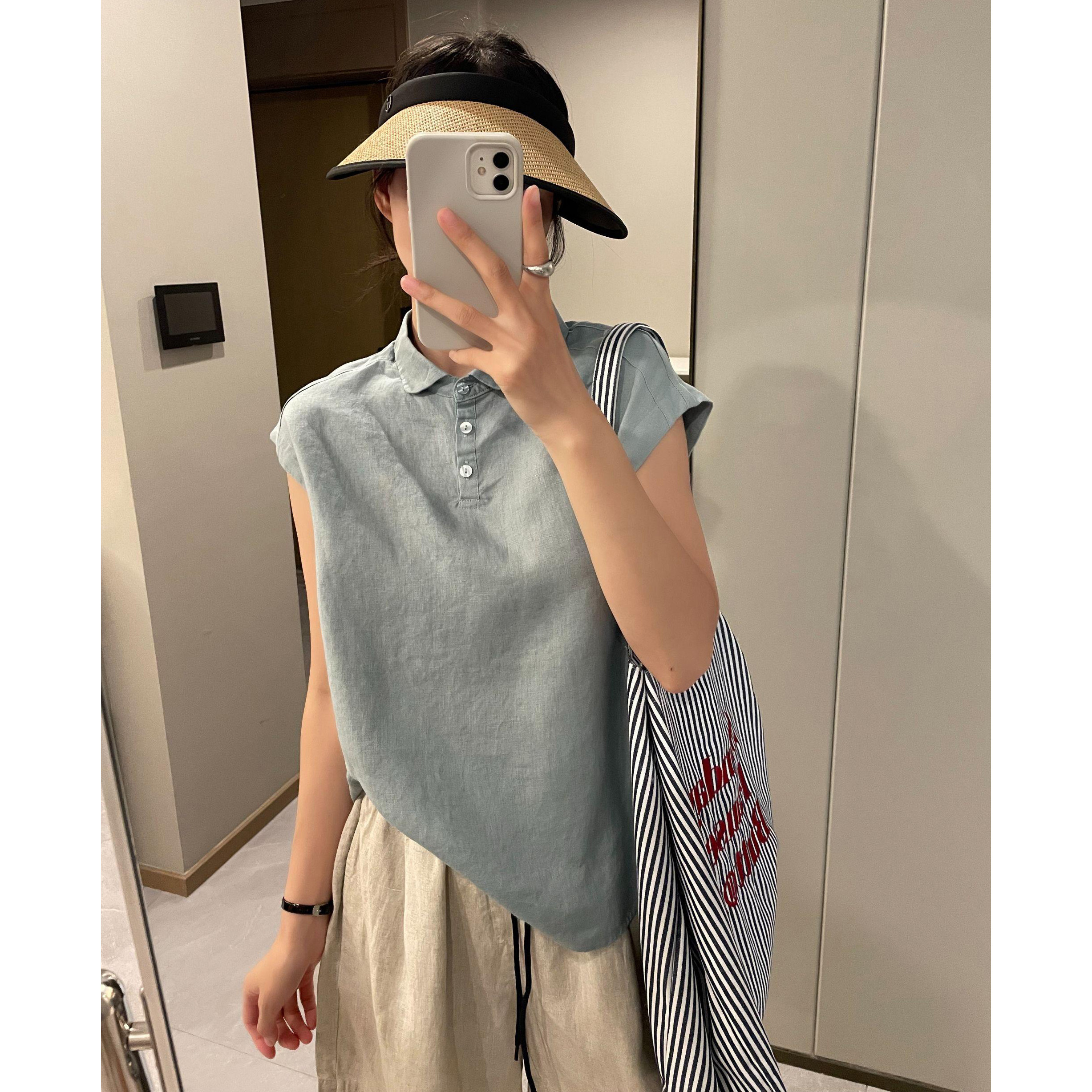 简约范飞飞袖衬衫女款2026新款夏