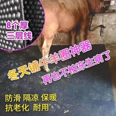 铺牛圈羊圈猪圈防滑胶皮垫子橡胶垫牛圈防滑垫防水耐磨铺垫牛舍