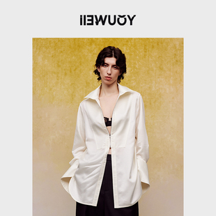 Y1624104 衬衫 YOUWEI有尾春季 醋酸羊毛拉链女长袖