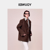 宽松西装 YOUWEI有尾2024秋季 复古垫肩阔版 女外套Y1924305