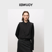 YOUWEI 优惠专属 白鹅绒领结轻羽绒马甲女士上衣Y3623406