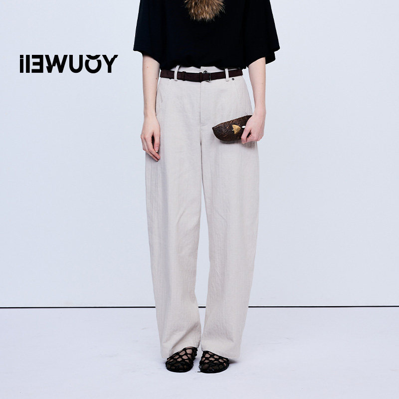 有尾普鲁士亚麻棉蛋形裤