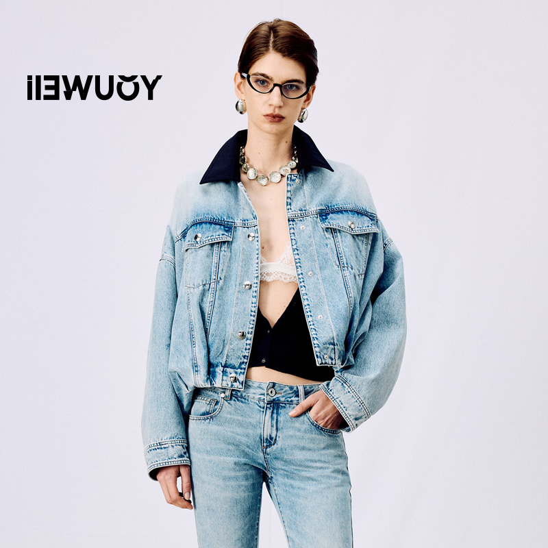 有尾女装短款牛仔短款夹克