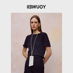 YOUWEI有尾夏季 T恤带配件基础合身Y1124214 内搭短袖