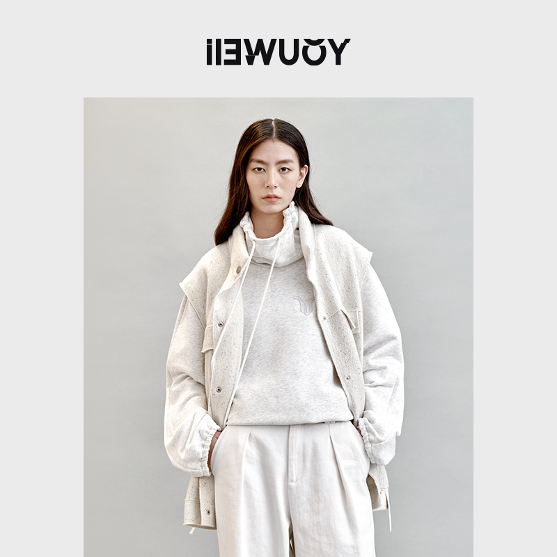 有尾马甲上衣无袖羊毛休闲