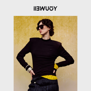 YOUWEI有尾春季 T恤德绒烟管领长TY1224103 帅气半高领长袖