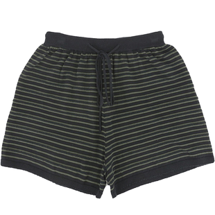 YOUWEI有尾夏季法式肌理条纹短裤女夏裤Y5224201