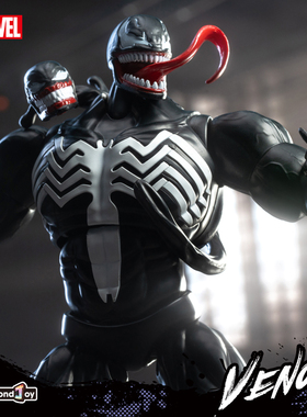 FondJoy泛乐正版1/12漫画版毒液手办漫威拼装模型人偶玩具男生