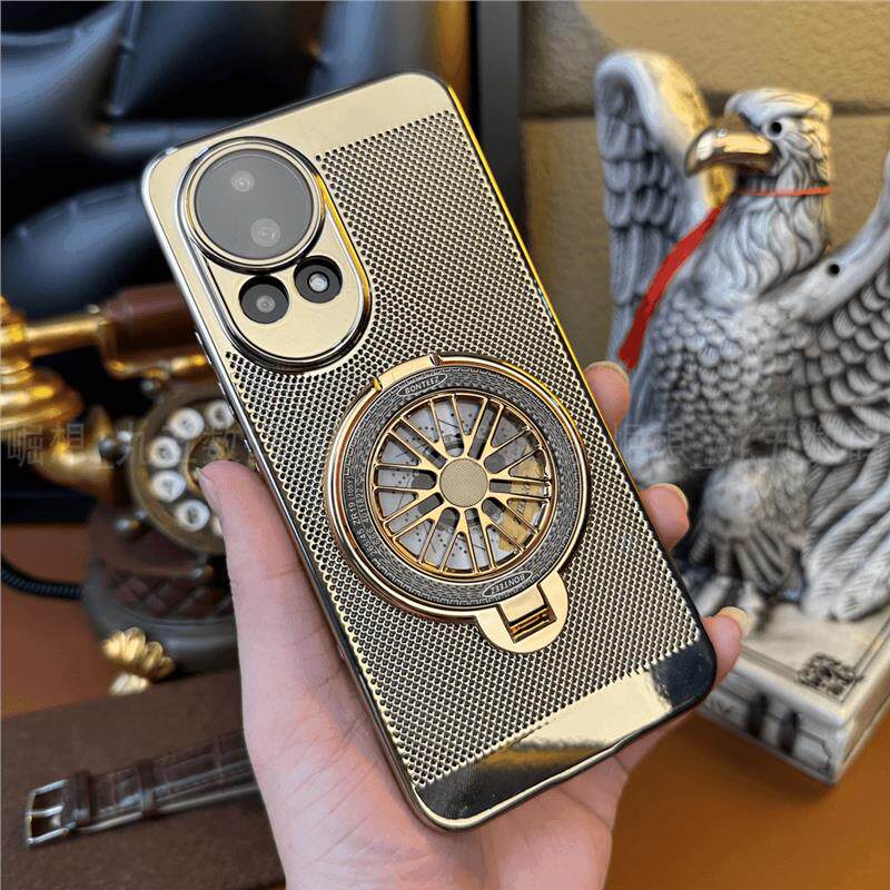 陀螺支架适用华为Nova13手机壳蜂窝孔散热nova12/11p